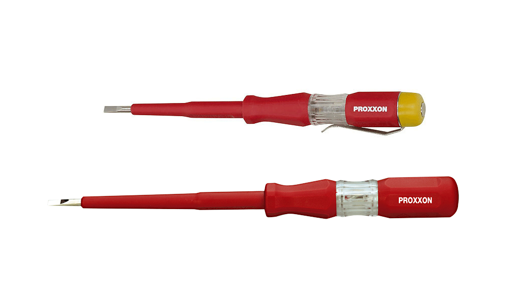 SPÄNNINGSTESTARE 220-250V 50/60Hz, MEJSEL, 140 MM