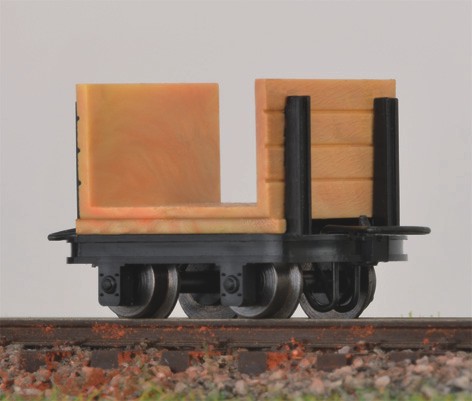 Flakvagn för pappersmassa, obromsade, 4st