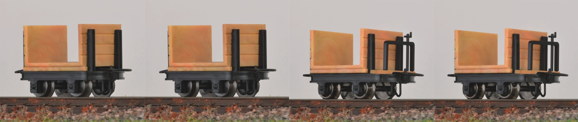 Flakvagn för pappersmassa (2st obromsade/2st bromsade)
