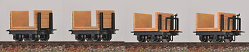 Flakvagn för pappersmassa (2st obromsade/2st bromsade)