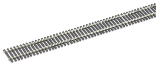 Flexräls code 83, träslipers, H0