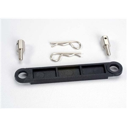 Battery Hold-down plate (black), Traxxas