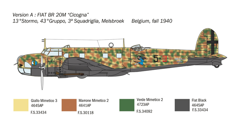 FIAT BR.20 'CICOGNA' 1/72 - 3