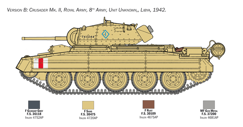 Crusader MK.II w. 8th army infantry 1/35 - 4