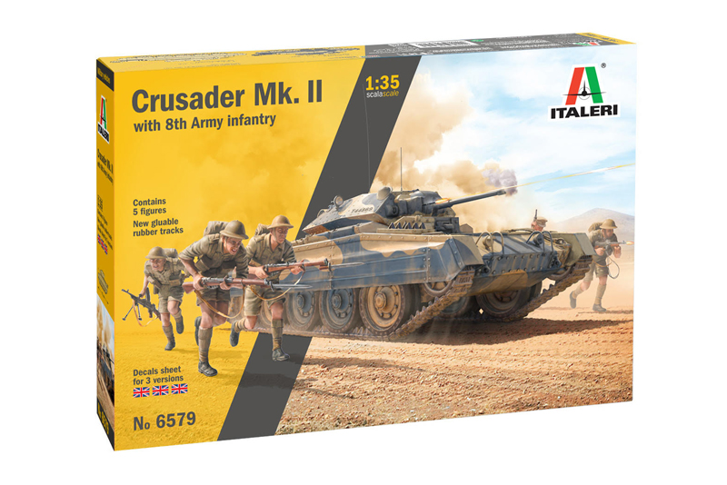 Crusader MK.II w. 8th army infantry 1/35 - 2