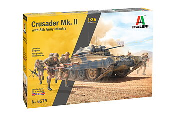 Crusader MK.II w. 8th army infantry 1/35