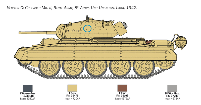 Crusader MK.II w. 8th army infantry 1/35 - 5