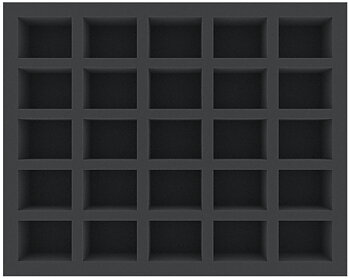 FS050A034 Feldherr foam tray for Necrons - 25 compartments