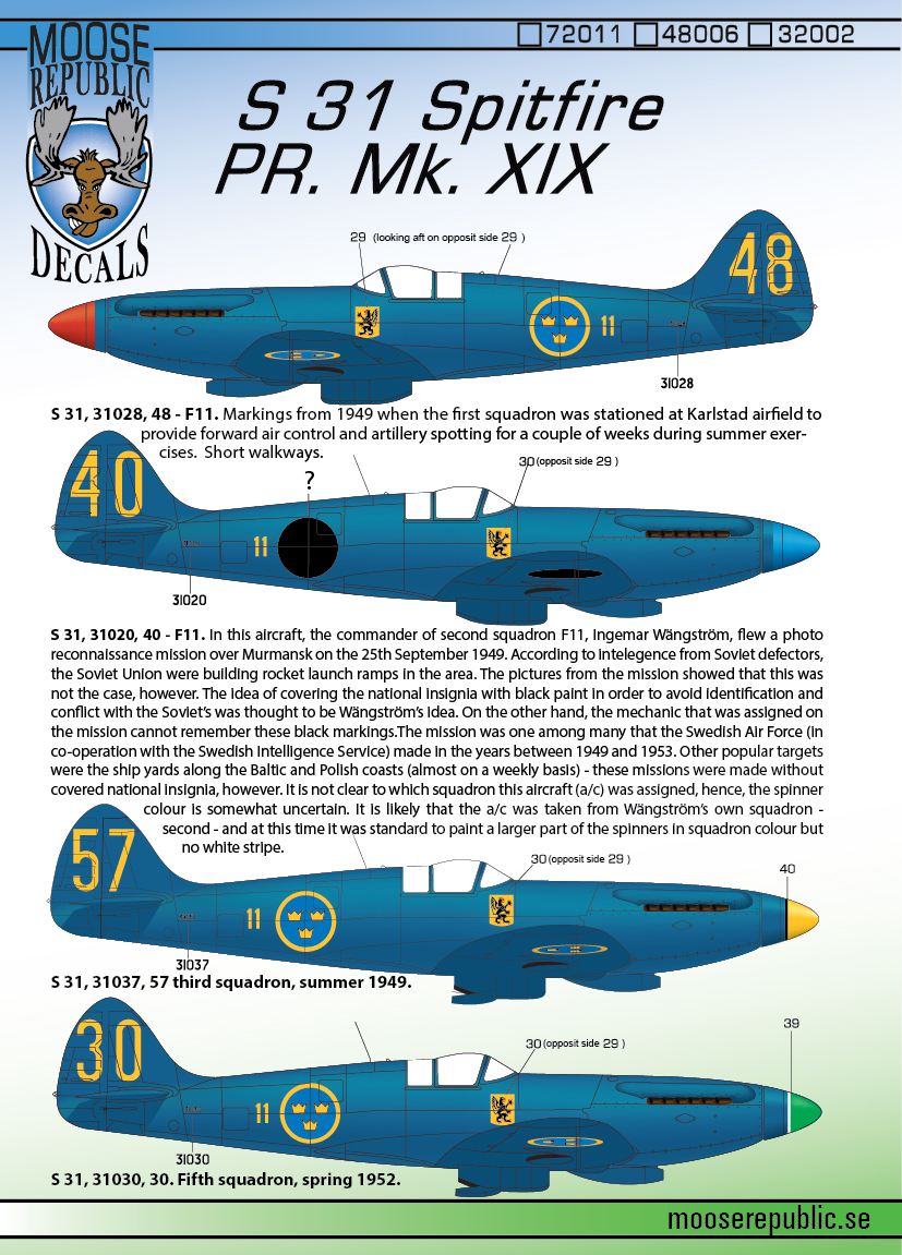 S 31 Spitfire Mk. XIX 1/32