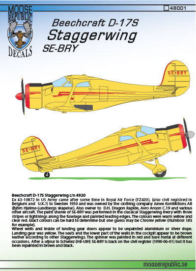 Beech 17 Staggerwing SE-BRY