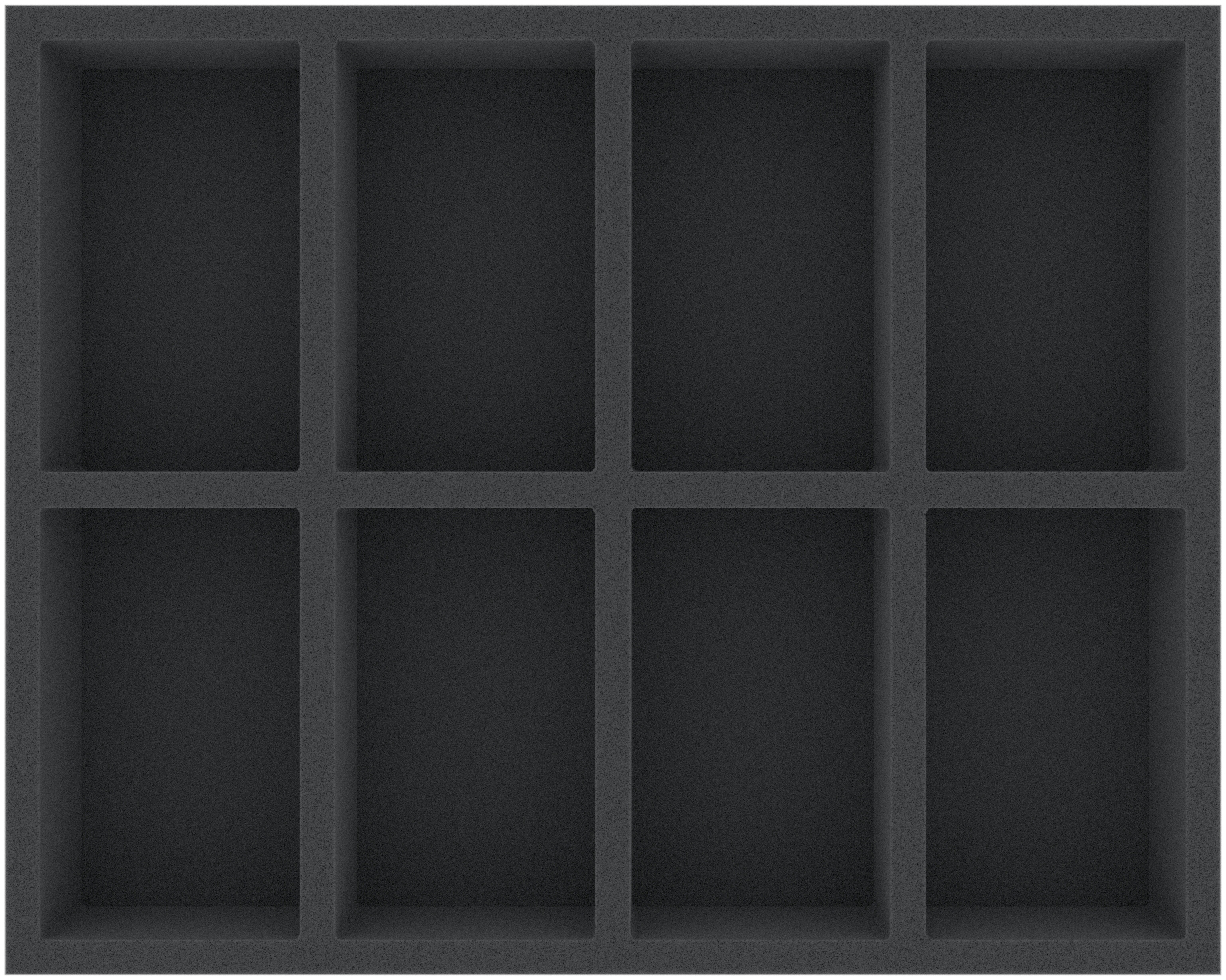 FSMEFC055BO 55 mm Full-Size foam tray with 8 compartments