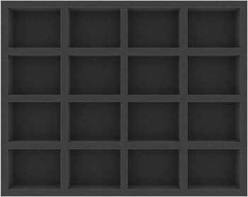 Skumgummi-inrede 345x275x40mm,