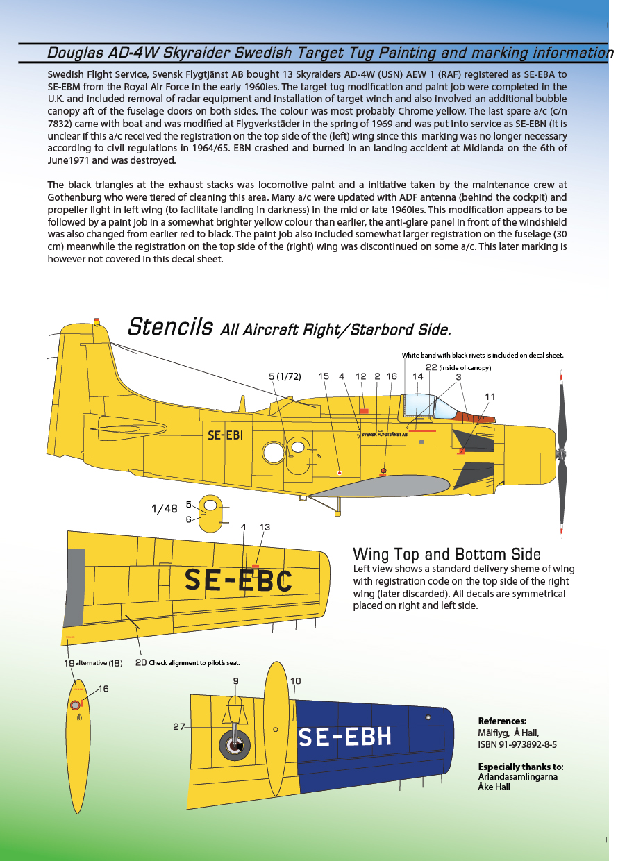 Skyraider AD-4W Target Tug 1/4 - 2