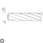 Stålwire D1.0mm, 5 mtr
