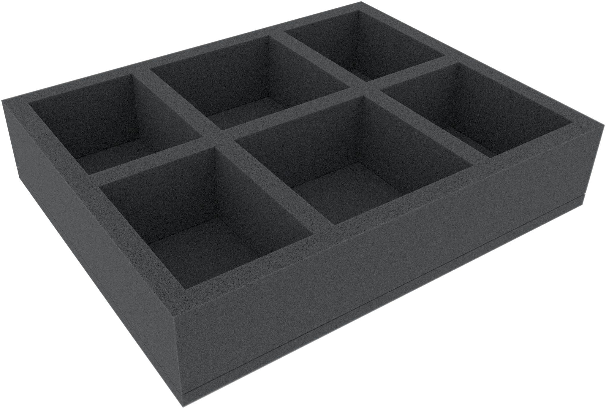 Skumgummi-inrede 345x275x70mm,