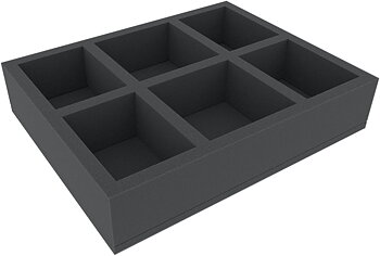 Skumgummi-inrede 345x275x70mm,