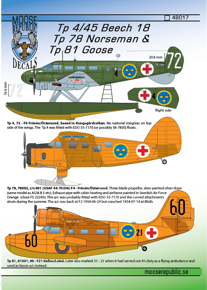 Tp4/45 Beech 18, Tp 78 Norsema