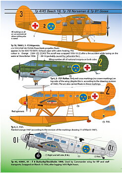 Tp4/45 Beech 18, Tp 78 Norseman & Tp 81 Goose 1/48