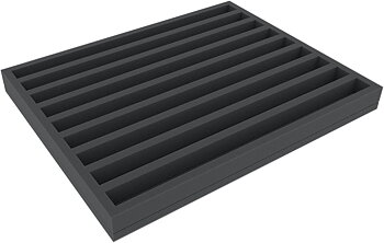 FSMELJ030BO 30 mm Full-Size foam tray with 9 compartments
