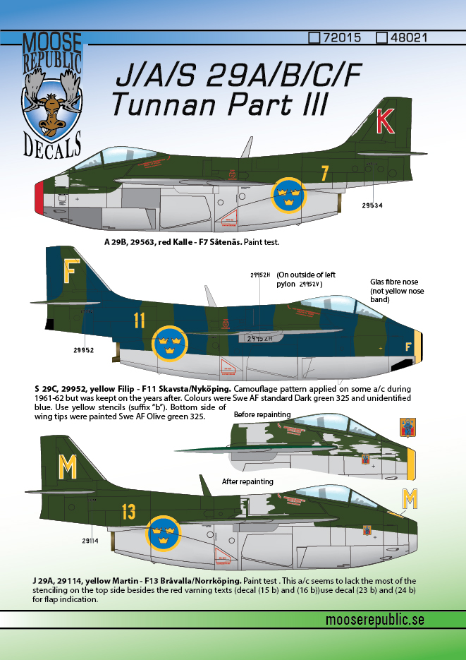 J/S 29A/B/C/F Green Barrels Tu