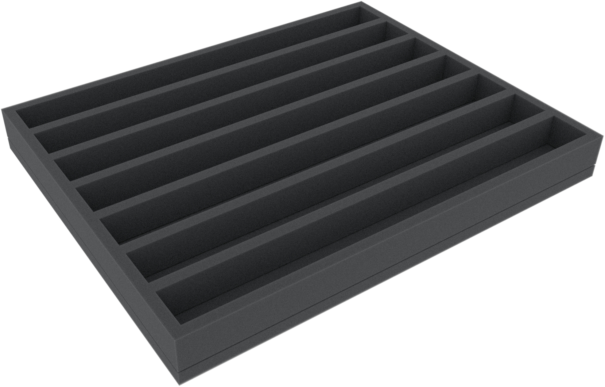 FSMELK035BO 35 mm Full-Size foam tray with 7 compartments