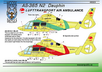 AS-365 Air Ambulance SE-JIB & SE-JIC 1/48