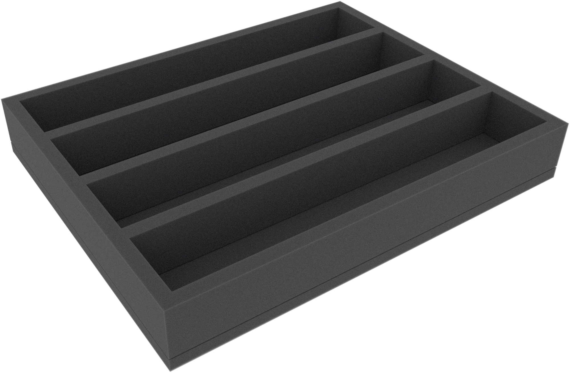 FSMELP050BO 50 mm Full-Size foam tray with 4 compartments