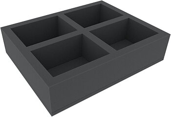 Skumgummi-inrede 345x275x80mm,