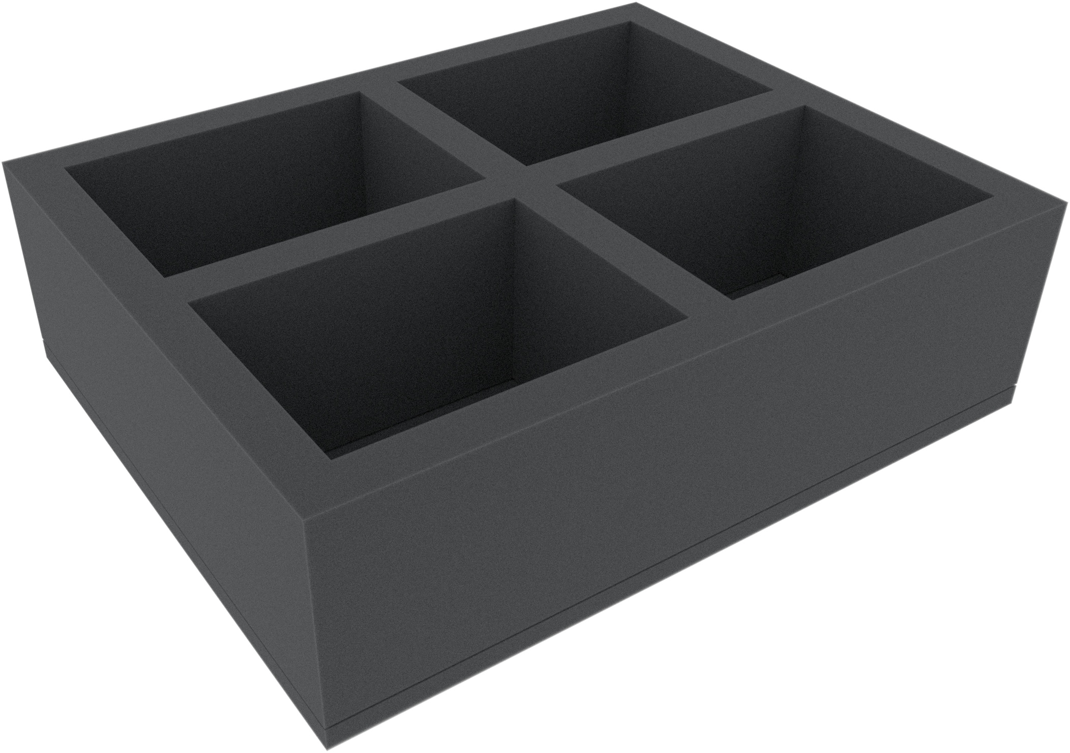FSMELX100BO 100 mm Full-Size foam tray with 4 compartments