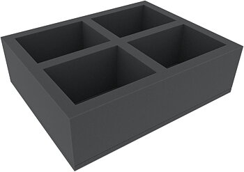 FSMELX100BO 100 mm Full-Size foam tray with 4 compartments