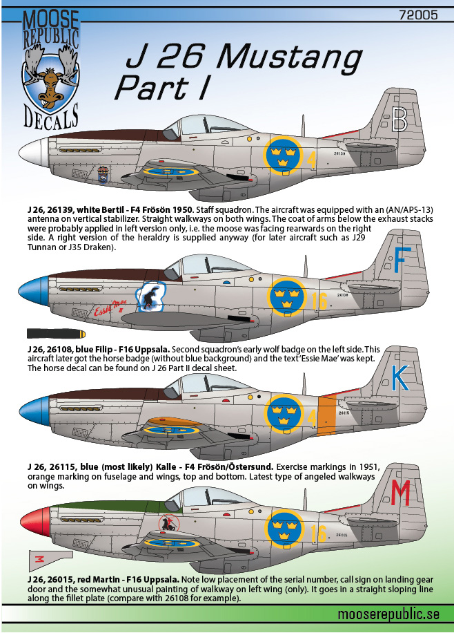 J 26 Mustang Part I 1/72