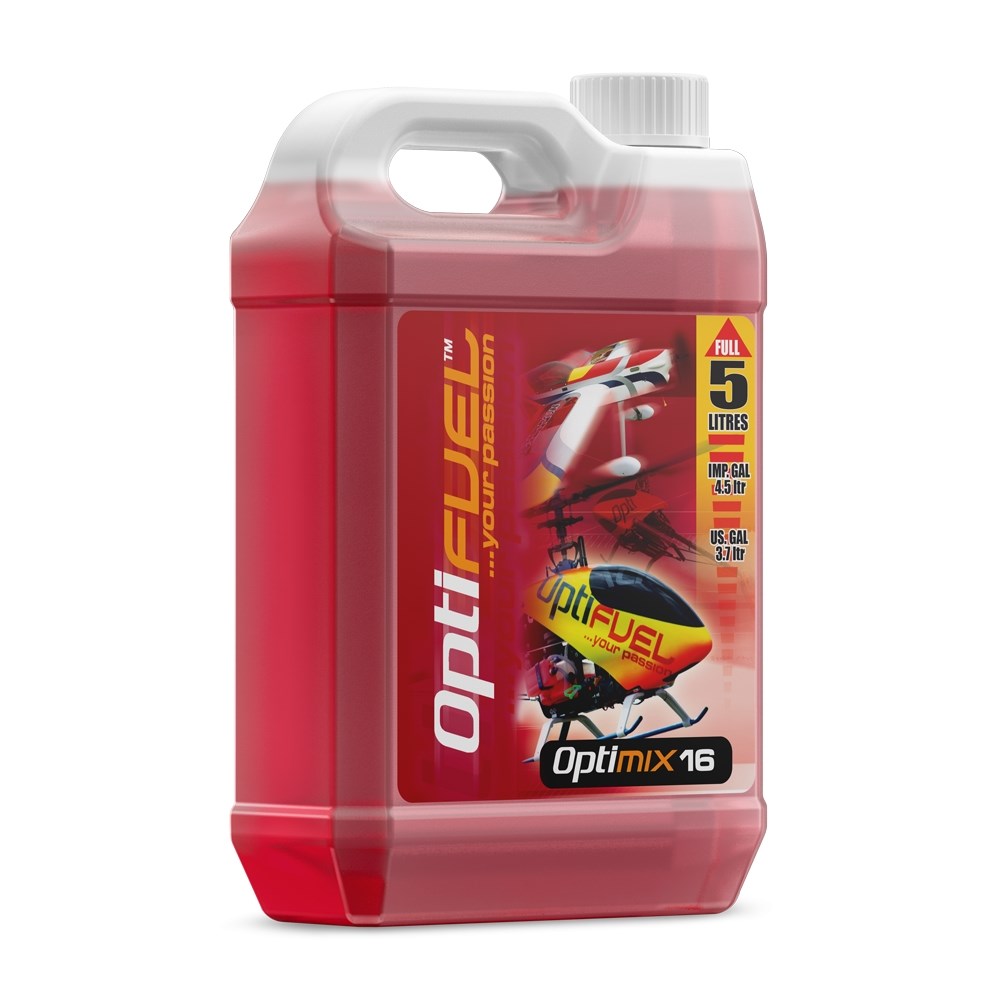 Optimix Bränsle 16% Nitro, 18% Klotz oil 5L lämplig för Heli