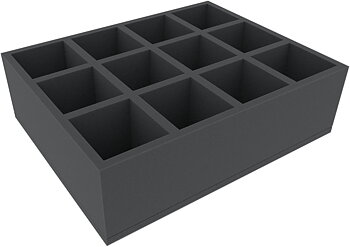 FSMEPQ100BO 100 mm Full-Size foam tray with 12 compartments