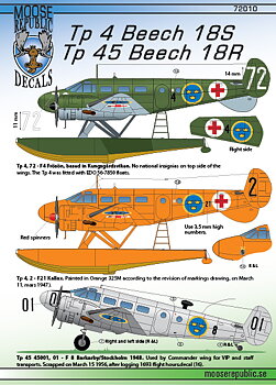 Tp 4 & Tp 45 Beech 18 1/72