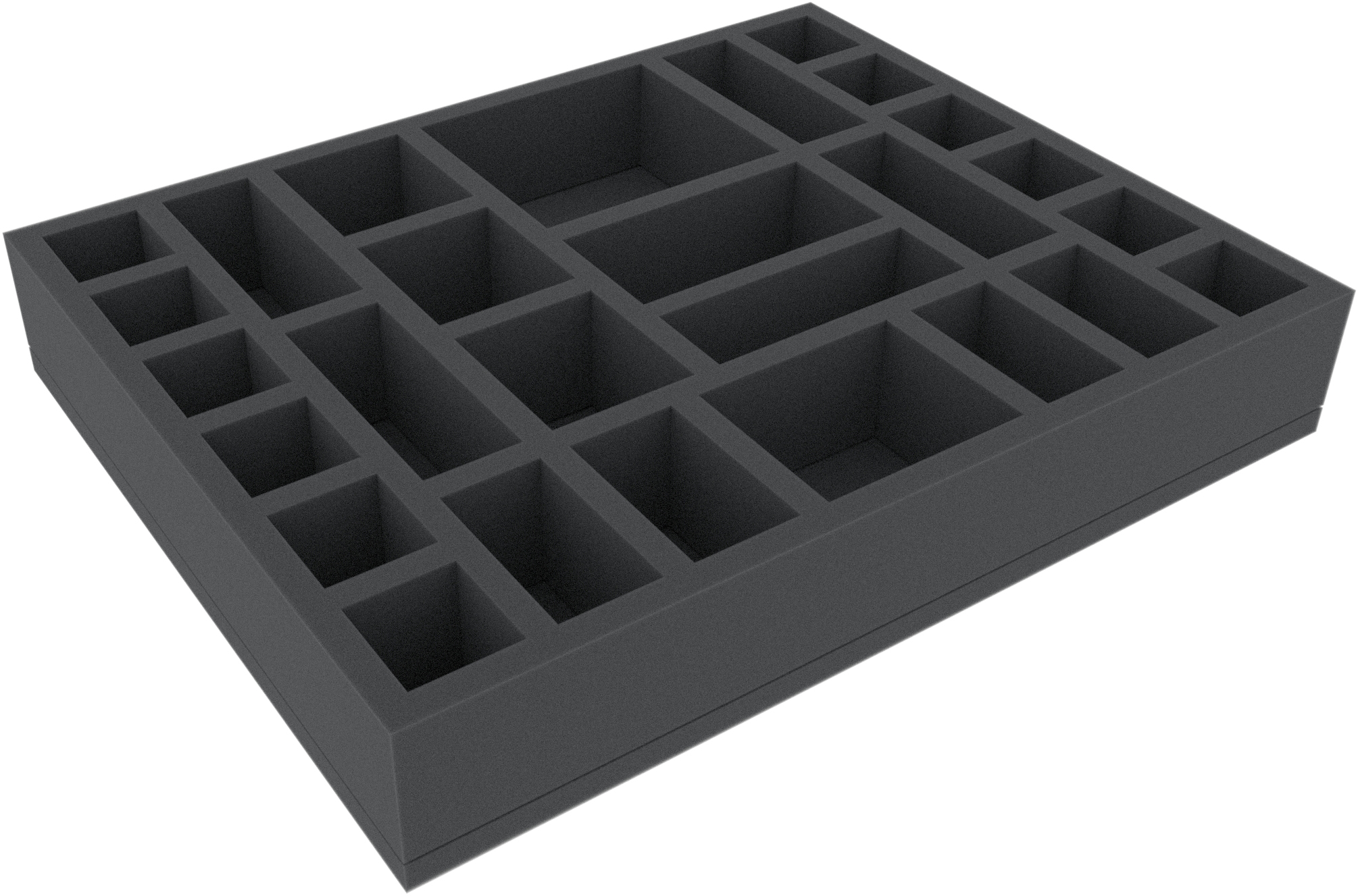 Skumgummi-inrede 345x275x55mm,