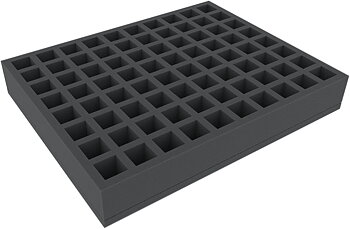 FSMEUM050BO 50 mm Full-Size foam tray with 80 compartments
