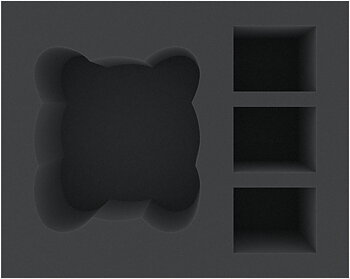 Skumgummi-inrede 345x275x110mm