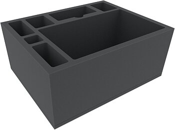 FSMFDE145BO 145 mm Full-Size foam tray with 7 compartments