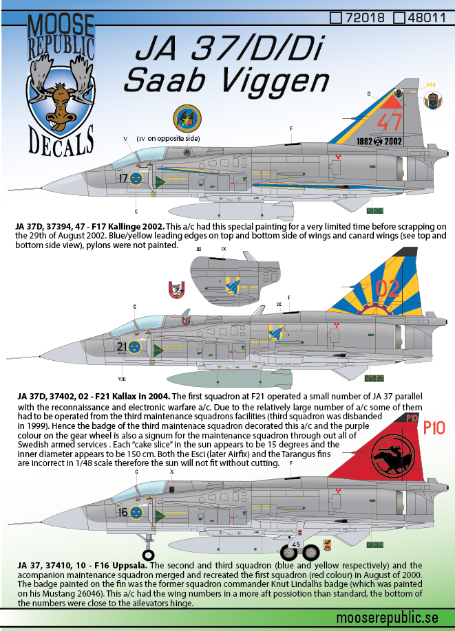 JA 37 Viggen 1/72