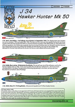 J 34 Hunter mk 50 1/72