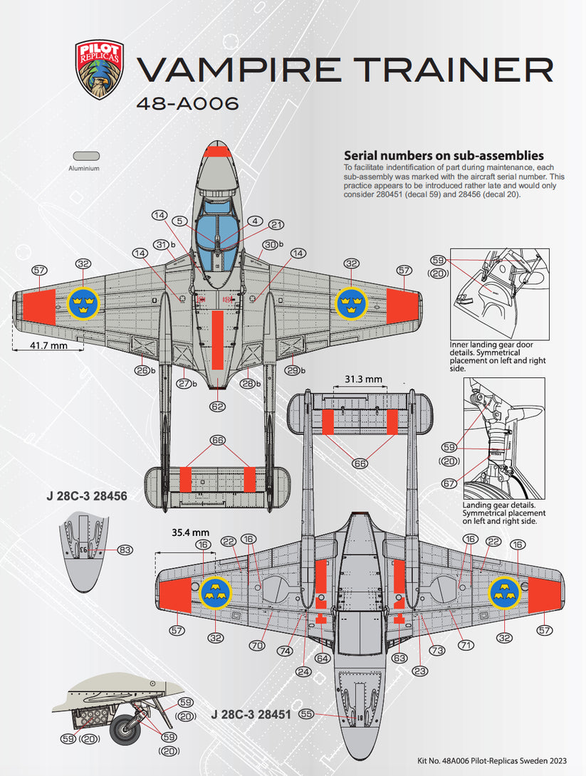 J28 C Vampire, 1/48 - 3
