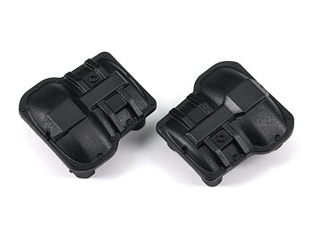 Axle cover, front or rear (black) (2)