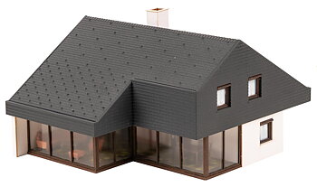 Arkitekthus med plåttak