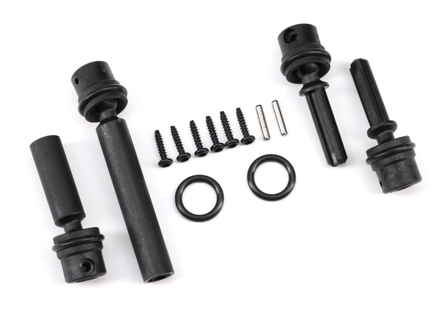 Driveshafts, center, assembled (front & rear)