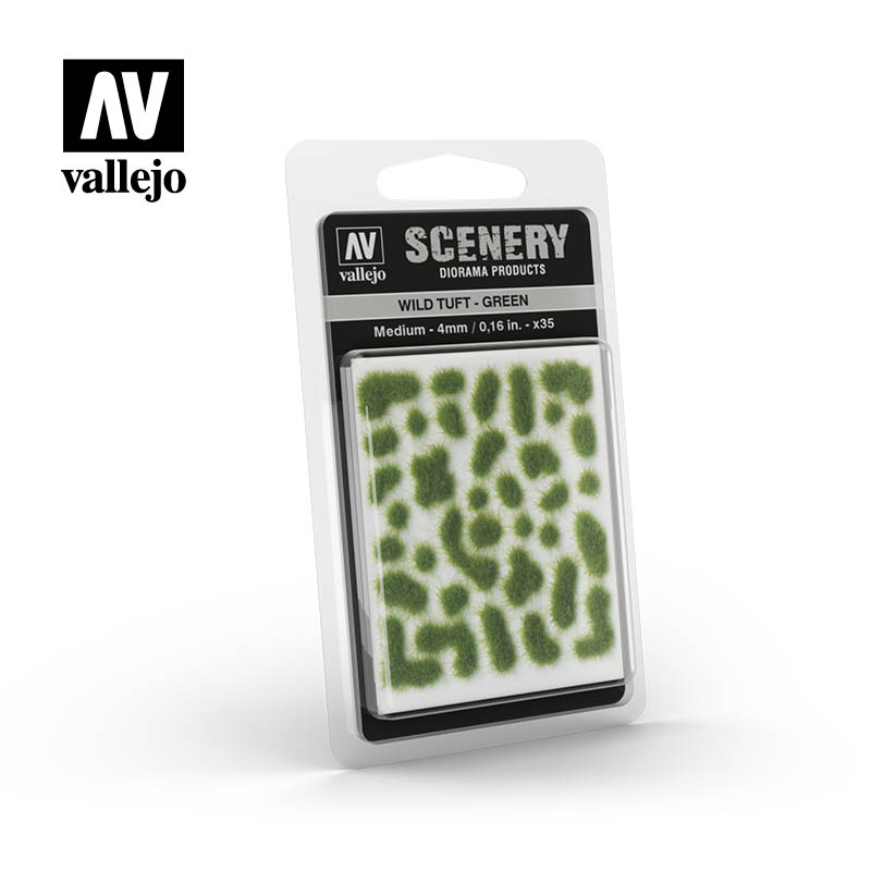 Wild Tuft - Green 4 mm.