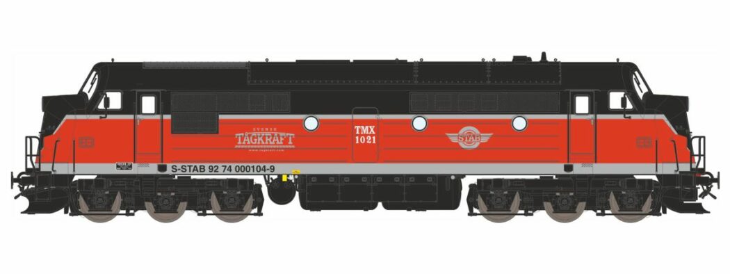 Diesellok Tågkraft TMX 1021 (AC m ljud) - 2