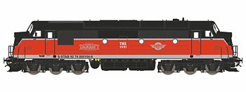 Diesellok Tågkraft TMX 1021 (DC m ljud)