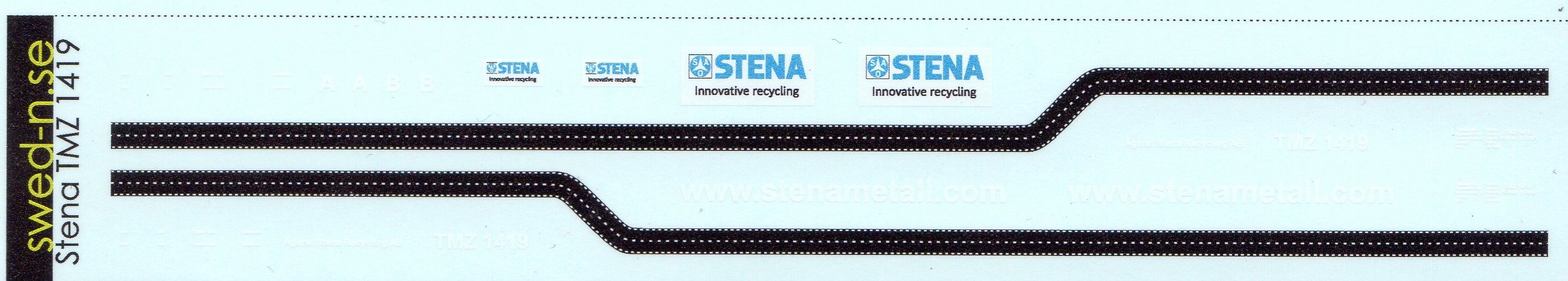 Dekalark Stena TMZ 1419 (väg målning)