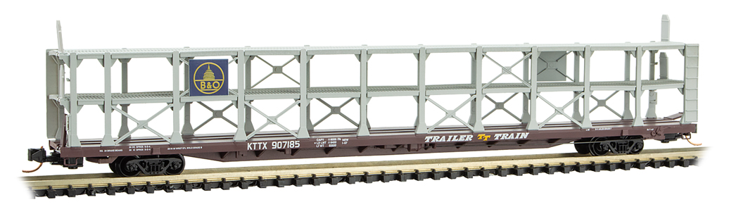 B&O 89' tri-level autorack B&O #907185