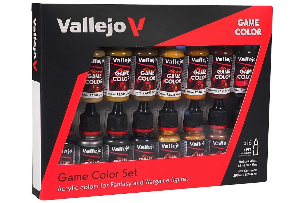 Leather & Metal set 16 x 18ml, game color